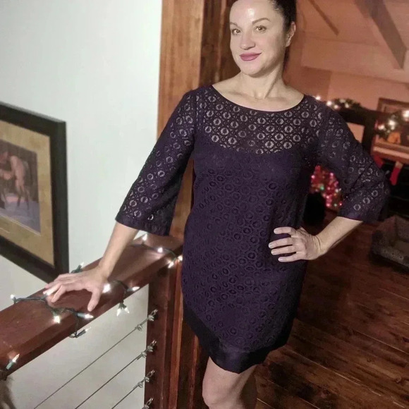 Laundry by Shelli Segal Purple Lace Dress - Picture 4 of 5